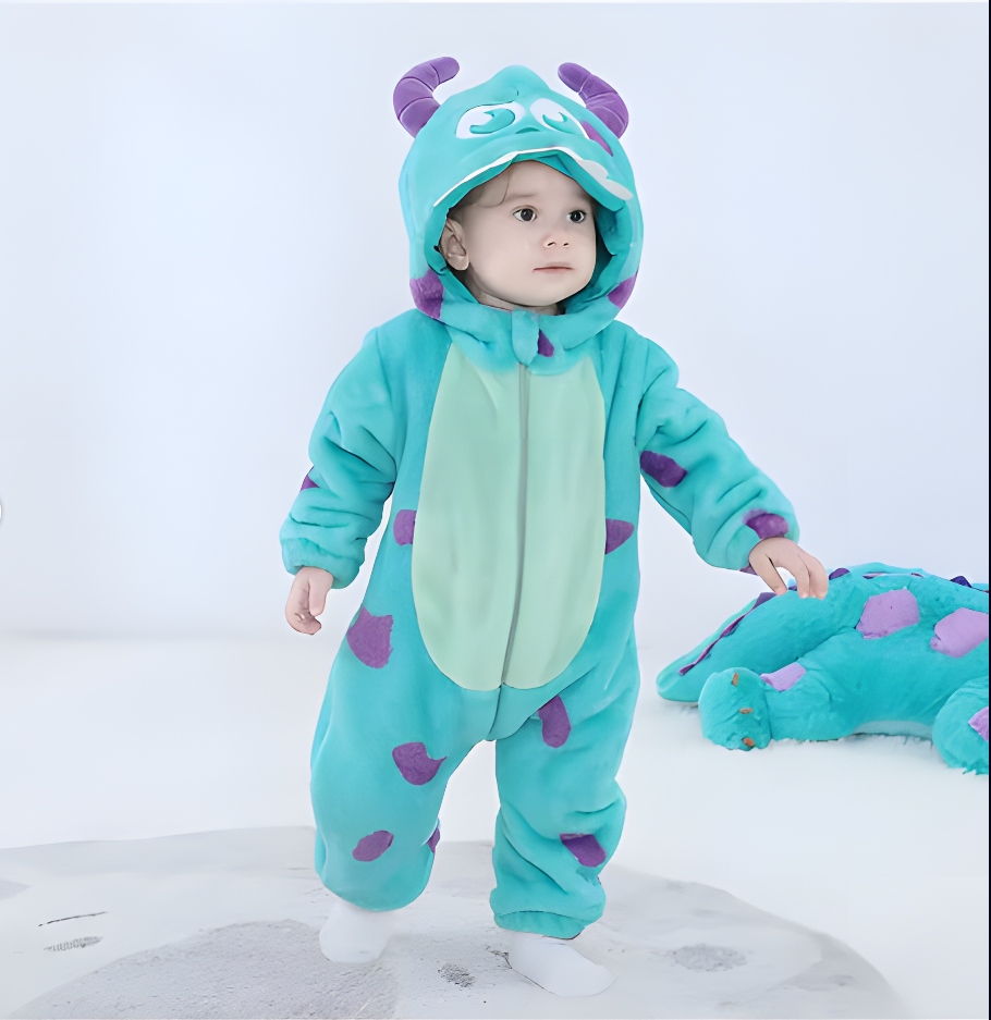 Starshine Little Monster Fleece Onesie – Warm Cuddly Halloween Outfit for Newborn & Infant