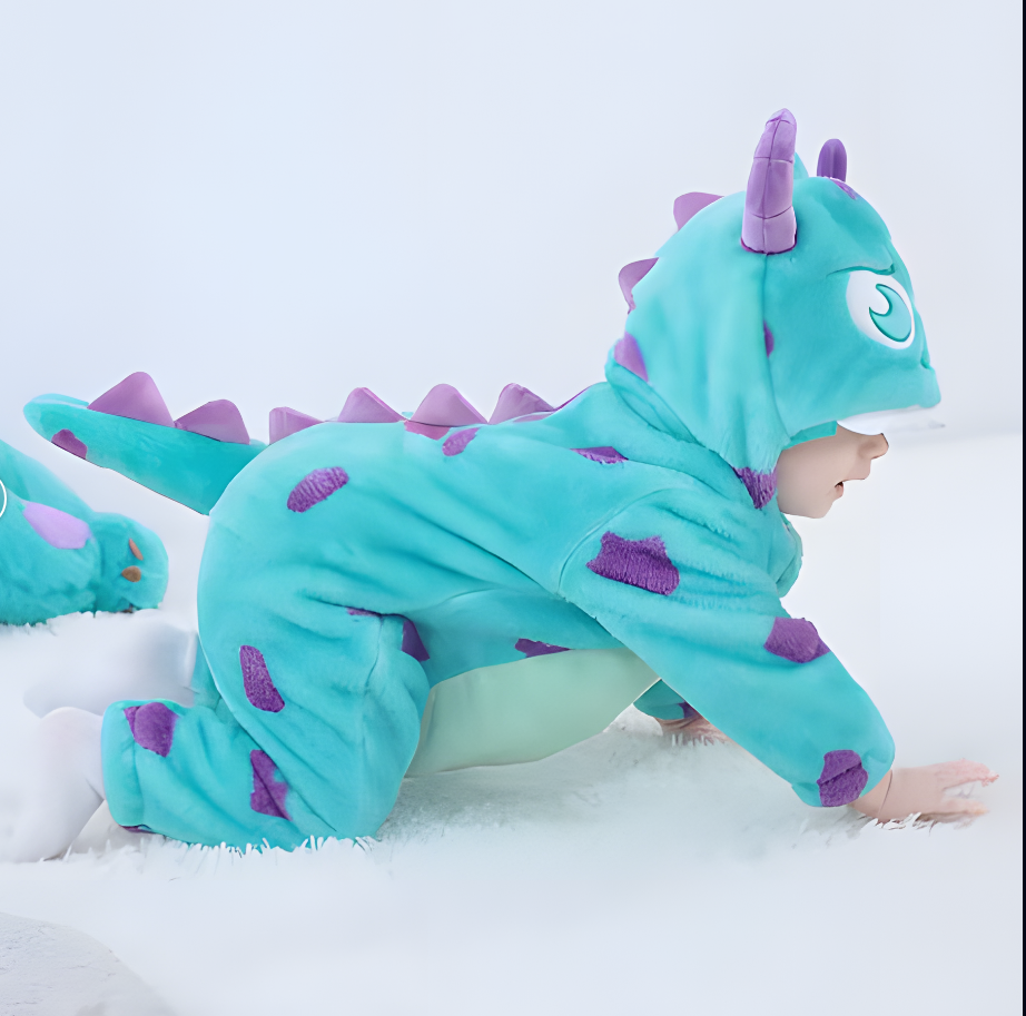 Starshine Little Monster Fleece Onesie – Warm Cuddly Halloween Outfit for Newborn & Infant