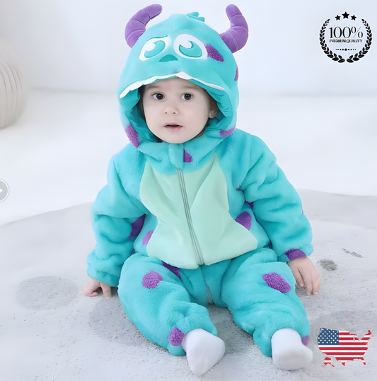Starshine Little Monster Fleece Onesie – Warm Cuddly Halloween Outfit for Newborn & Infant
